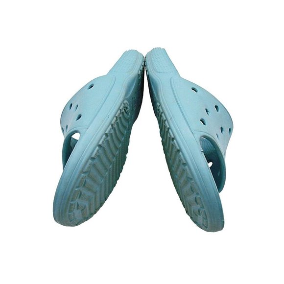 Crocs Iconic Comfort Slides Sandals Slip On Shoes Blue Flats M7- W9 Foam Footbed - Picture 8 of 9
